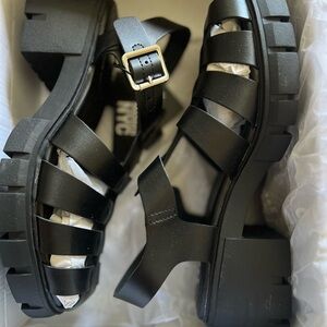 Elegant Black Strappy Sandals